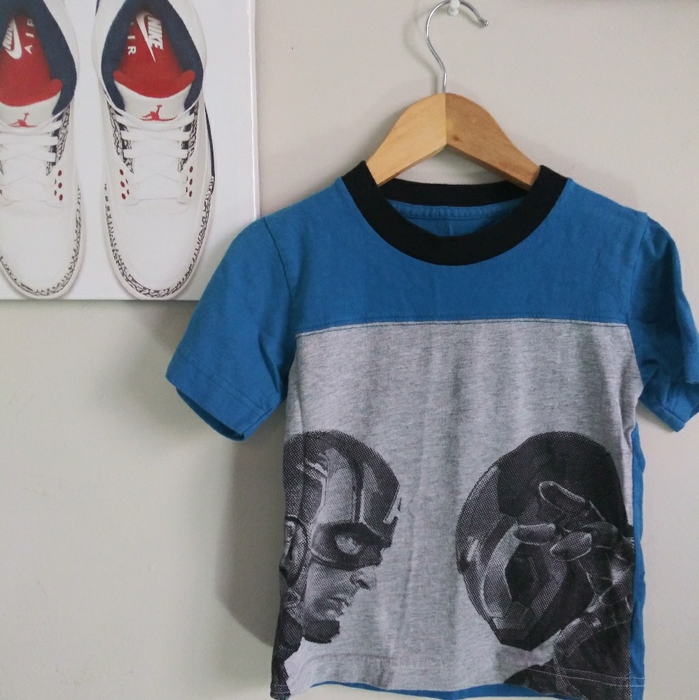 Szie 4 Kids Marvel Captain America & Iron Man